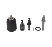 NiuLumea Kit de mandrin sans e 2 à 13 mm avec adaptateurs hexagonaux et clés sans fil