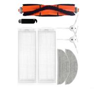NiuLumea Kit de rechange pour aspirateur robot ZACO M1S, 1 brosse à rouleau, 2 chiffons serpillères, 2 filtres, 2 brosses latérales et 1 brosse de nettoyage