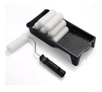 NiuLumea Kit de rouleau de peinture de 10,2 cm avec 10 recharges d'éponge et plateau de peinture en acier, pour décoration murale compacte et couverture lisse