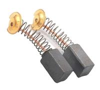 NiuLumea Lot de 10 balais de charbon électriques pour moteur de rechange 6,5 x 7,5 x 13,5 mm avec câbles et cosses à anneau