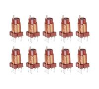 NiuLumea Lot de 10 inducteurs de noyau de ferrite haute fréquence, réglable 0,6 C1,7uH, 12 T, diamètre 3,6 mm, hauteur 8 mm, pour ordinateurs, disques durs, équipements audio, copieurs, télécopieurs