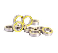 NiuLumea Lot de 10 roulements à billes en acier inoxydable 10 x 15 x 4 mm - Taille 6700 ABEC 5 avec cage intérieure HSR, scellés pour une performance à haute vitesse