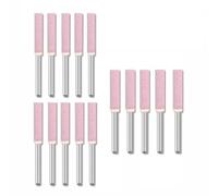 NiuLumea Lot de 15 limes à aiguiser pour tronçonneuse - 4 mm 48 mm 55 mm - Têtes de meulage électriques cylindriques - Diamètre de la tige : 3 mm - Grain 120-150