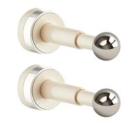 NiuLumea Lot de 2 crochets muraux à ventouse, télescopiques et réglables, pour cuisine ou balcon, sans perforation, installation en matériau ABS, blanc