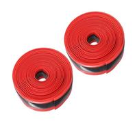 NiuLumea Lot de 2 doublures de pneu en TPU pour vélo 700C, 66 cm, 73,7 cm - 38 mm de largeur, 1 mm d'épaisseur, compatible avec les vélos de route et de montagne, vert et rouge