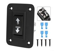 NiuLumea Lot de 2 interrupteurs à bascule momentanés DPDT 30 A pour stabilisateur, polarité inversée vers le haut et vers le bas 12 V CC pour kit de contrôle à bascule (1 pièce)