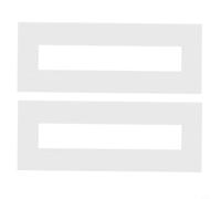NiuLumea Lot de 2 pochoirs réutilisables en silicone pour marquage de ligne de stationnement sur route, terrains de sport et entrepôts, 10,2 x 213,4 cm, blanc