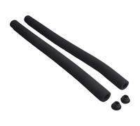NiuLumea Lot de 2 poignées en mousse pour guidon de vélo et tondeuse à gazon, revêtement éponge souple absorbant les chocs, longueur 50 cm, noir, diamètre intérieur 20 mm, diamètre extérieur 34 mm