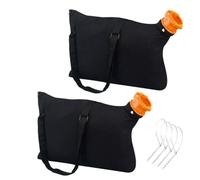 NiuLumea Lot de 2 sacs de collecte Leaf WGBAG500 pour souffleur WORX/pour aspirateur WG500, WG501, WG502, WG505, WG509 | Matériau robuste avec couture renforcée | Lot de 2 sacs de rechange avec 4