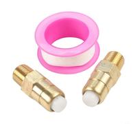 NiuLumea Lot de 2 soupapes de décharge thermique en laiton robuste de 6,35 mm NPT, 145 pour pression d'arrêt de sécurité F pour pompes de lave-linge, compatibles avec les modèles