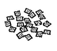 NiuLumea Lot de 20 clips de moulage de pare-brise et de fenêtre arrière 1964-1993, en acier inoxydable, pour noir,