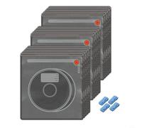 NiuLumea Lot de 20 filaments bloquant la lumière pour sacs de rangement sous vide impression 3D 34 x 32 cm avec 4 clips d'étanchéité