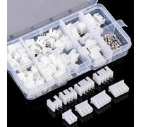 NiuLumea Lot de 250 connecteurs de boîtier de terminal à 2 broches 3 broches 4 broches avec fil d'en-tête PCB, pas de 2,54 mm, pour AWG # 24-#32, comprend mâle et femelle, 150 contacts de terminal