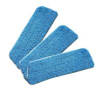 NiuLumea Lot de 3 chiffons en microfibre pour tête de balai plate, nettoyeur de sol domestique, 38 x 42 cm, pour balai pulvérisateur (rouge/vert/bleu)