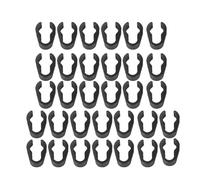 NiuLumea Lot de 32 clips de câble pour pied de microphone, ABS pour perche de montage en plastique, éclairage de studio et supports de clavier, tube de 15 à 30 mm, gestion des câbles