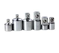 NiuLumea Lot de 6 adaptateurs de douille à cliquet, 14, 38, 12 têtes de conversion, alliage de chrome vanadium avec boule à ressort antidérapante, outils de garage professionnels
