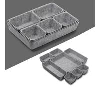 NiuLumea Lot de 8 boîtes de rangement en feutre multifonctionnelles pour cosmétiques, accessoires de bureau, fournitures de bureau, commode, étagère de rangement