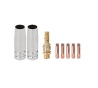 NiuLumea Lot de 8 consommables de soudage MB 15AK MIG Torch, pointes de contact de 0030 pouces, diffuseur de gaz M6 et buses, soudeurs 100-250 A