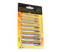 NiuLumea Lot de 9 poinçons creux en cuir 2,5 C10 mm pour perforations rondes, ceintures, bracelets de montre et joints d'artisanat, acier au carbone traité thermiquement