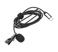 NiuLumea Microphone cravate compatible X4/X3/X2, micro USB à condensateur externe, câble de 1,5 m avec sac de rangement, audio vidéo professionnel