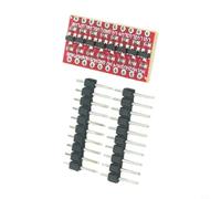 NiuLumea Module de changement de niveau logique 8 canaux 3 V à 5 V bidirectionnel avec régulation de tension pour Arduino pour Raspberry Pi (tableau rouge 8 voies)