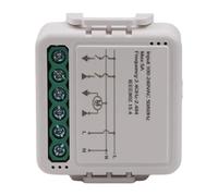 NiuLumea Module d'interrupteur pour volets roulants et volets roulants, application Tuya for Life, Alexa, commande vocale, minuterie, 2,4 GHz, IP44, AC 100-240 V, blanc
