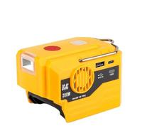 NiuLumea Onduleur de puissance 200 W BAT622 et batterie bl1830, sortie 120 V/220 V, technologie à faible perte, boîtier en plastique, avec sécurité pour la protection contre les basses tensions et les