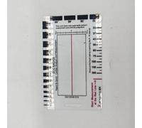 NiuLumea Outil de mesure ECG à 7 étapes avec règle transparente et porte-cartes, interprétation pratique ECGEKG