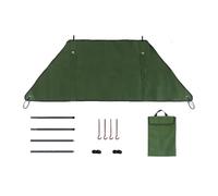 NiuLumea Pare-brise de camping en toile avec poteaux de support et piquets de sol, coupe-vent pliable pour camping, randonnée, pique-nique et barbecue