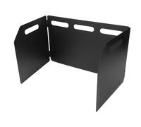 NiuLumea Pare-brise pliable pour réchaud de camping, design compact et économe en énergie, plaque de pare-brise en alliage de zinc, noir, 1 pièce