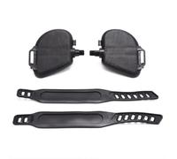 NiuLumea Pédales d'exercice pour vélo avec sangles pour vélos stationnaires et d'appartement, axe 916 ou 30,5 cm, texture antidérapante, sangles réglables, installation marquée à gauche et à droite