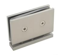 NiuLumea Pince en laiton de qualité supérieure pour écrans de douche de 8 à 12 mm, support mural réglable à 360 degrés avec design dissimulé, matériel de salle de bain (nickel)