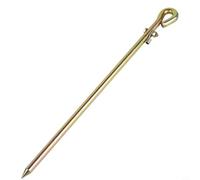 NiuLumea Piquet de terre portable de 45 cm avec œillet ovale pour antenne parabolique et mise à la terre Doré