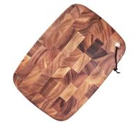 NiuLumea Planche à découper en bois d'acacia avec cordon, planche à découper antidérapante double face pour cuisine et charcuterie, 33 x 22 x 2,5 cm ou 40 x 28 x 2,5 cm