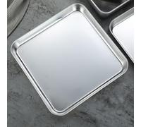 NiuLumea Plaque à biscuits en acier inoxydable pour la cuisson au four, pour plateau robuste qui ne se déforme pas avec une conduction de chaleur uniforme pour les biscuits faits maison