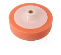 NiuLumea Plaque de support réutilisable en mousse de polissage orange, 150 mm, jetable, haute rétention de composés