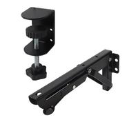 NiuLumea Plateau d'extension de bureau coulissant à clipser avec hauteur réglable, acier laminé à froid, noir, ergonomique pour la maison/le bureau