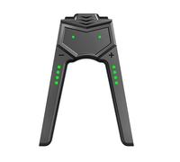 NiuLumea Poignée de charge avec port USB pour manettes Nintendo Switch Joy-Con, sortie audio de 3,5 mm, indicateur de charge LED, design compact de jeu et de charge, pour noir