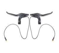 NiuLumea Poignée de frein électrique pour vélo 3 broches pour moteur central Bafang, alliage d'aluminium, antidérapant, cordon de 50 cm, 1 paire, noir
