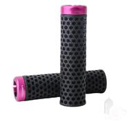 NiuLumea Poignées de guidon de vélo imprimées en 3D de 22 mm de diamètre, antidérapantes et absorbantes des chocs, légères + verrouillage en alliage d'aluminium pour anneau, pour vélos pliants de