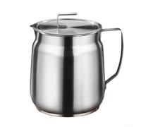 NiuLumea Pot de rangement d'huile de cuisine avec filtre intégré en acier inoxydable pour une séparation efficace de l'huile après la friture (A-2000 ml)