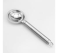 NiuLumea Pour filtre à œufs en acier inoxydable pour séparer les blancs et les jaunes d'œufs, séparateur de cuisine de 21,4 cm, passe au lave-vaisselle, argenté