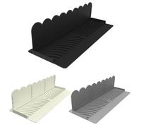 NiuLumea Protection d'évier en silicone, protection anti-éclaboussures réglable pour comptoirs de cuisine et de salle de bain, déflecteur d'eau pour pierre de granit, noir