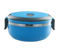 NiuLumea Récipient alimentaire isotherme en acier inoxydable, 700 ml pour boîte à déjeuner ronde étudiants et employés de bureau, conservation de la chaleur 3 à 4 heures, pour PP + 304 pour matériau