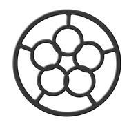 NiuLumea Réducteur de brûleur à gaz pour cuisinière à gaz en fonte de 1800 cm, support stable pour casseroles à moka et petits ustensiles de cuisine, pour cuisinières à gaz GE Wolf RV noir
