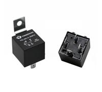 NiuLumea Relais automobile 40 A 12 V/24 V DC normalement ouvert 5 broches avec contacts en alliage d'argent pour feux de brouillard, phares, contrôle du ventilateur, climatiseur, noir