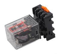 NiuLumea Relais de puissance à usage général MK2P-I DPDT 8 broches avec base de prise PF083A Indicateur LED 10 A (AC 220 V)