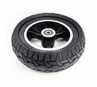 NiuLumea Roues de trottinette solides de 21,6 cm, design creux non pneumatique pour pneus lourds, scooters électriques, tout-terrain, anti-crevaison, charge de 150 kg, noir