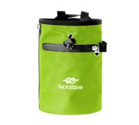 NiuLumea Sac à craie pour escalade et haltérophilie, tissu Oxford 420D avec doublure en polaire, design anti-fuite, ceinture réglable de 60 à 110 cm, 2 poches de rangement, bleu