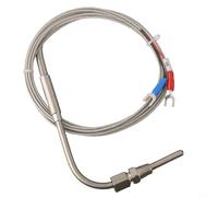 NiuLumea Sonde thermocouple EGT NPT de type K 1/8", capteur de température 1200° avec verrouillage de compression réglable et câble de 2 m